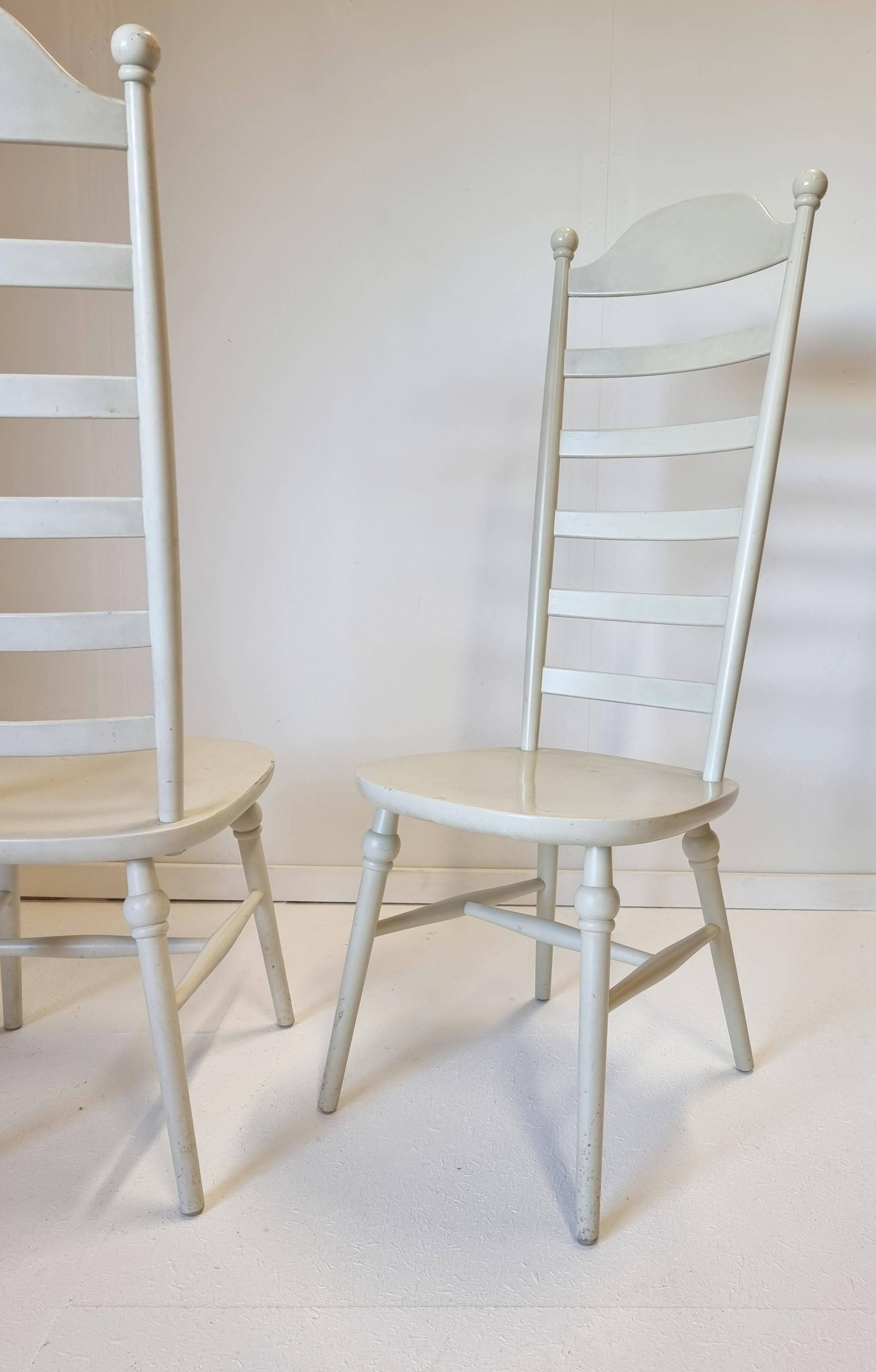 Lillemor Mannerheim, high-back chairs "Monet", 6 pieces, Nesto, Scandinavian Modern