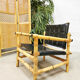 Ensemble de 3 fauteuils de safari suédois de conception de midcentury et ottoman