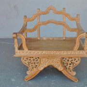 Chinese dignitary armchair in patinated oak