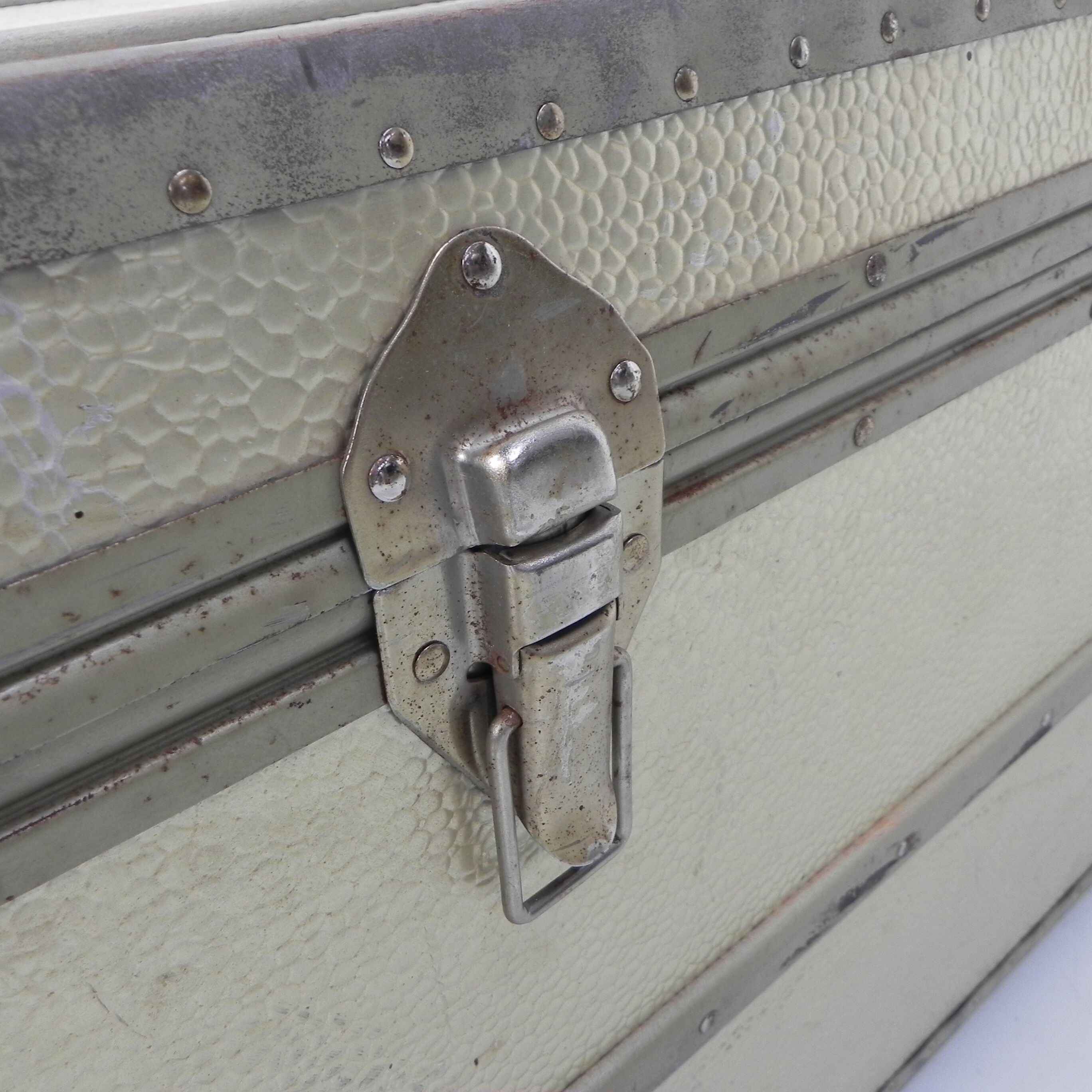 Aluminum clad chest, treasure chest