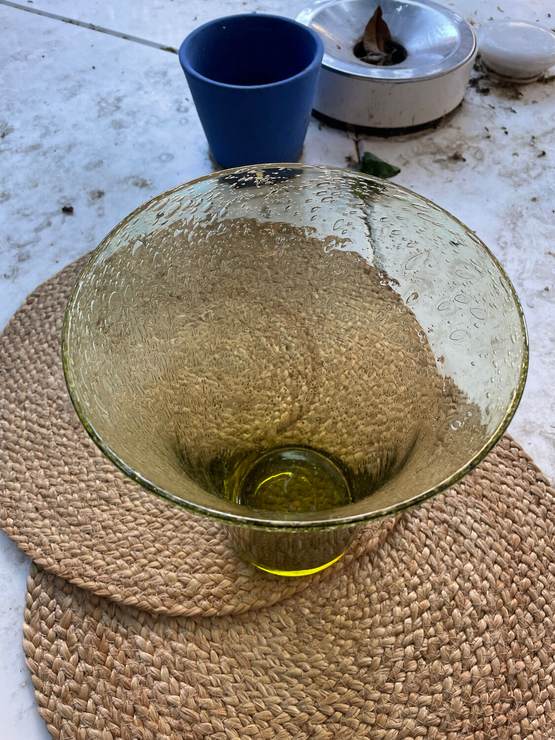 Glass vase by Biot