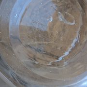 Glass vase "Peonies" signed Sabino