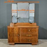 Walnut Veneer Hairdresser, Art Deco - 1930