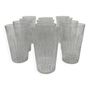 12 gobelets en cristal