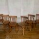 Series of 6 old chairs bistrot bar vintage restaurant BAUMANN