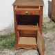 Pair of bedside tables sideboards one door one drawer in rustic fir art deco