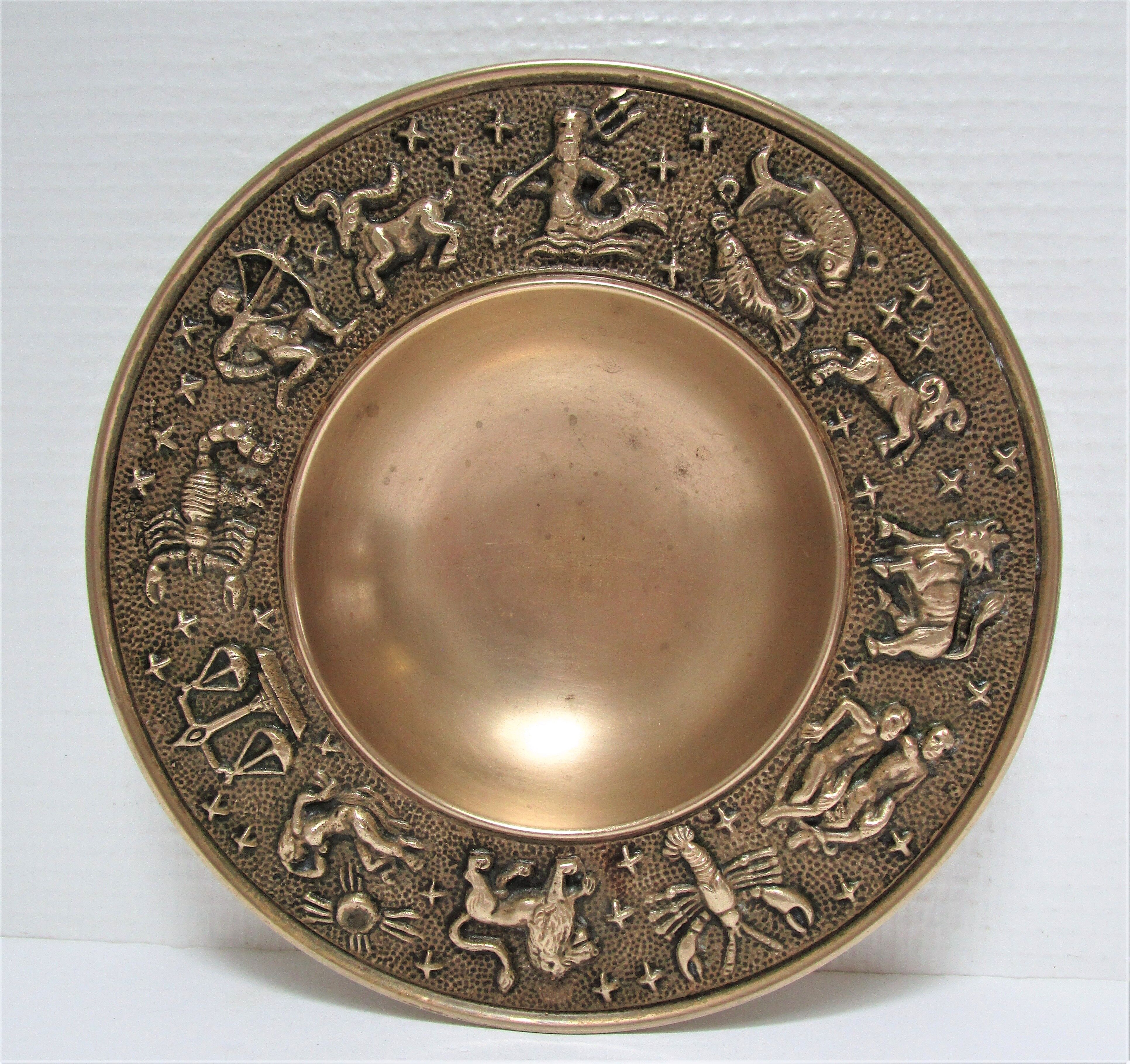 Empty pocket zodiac signs zodiac solid brass 70s
