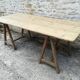 Table de ferme sur tréteaux