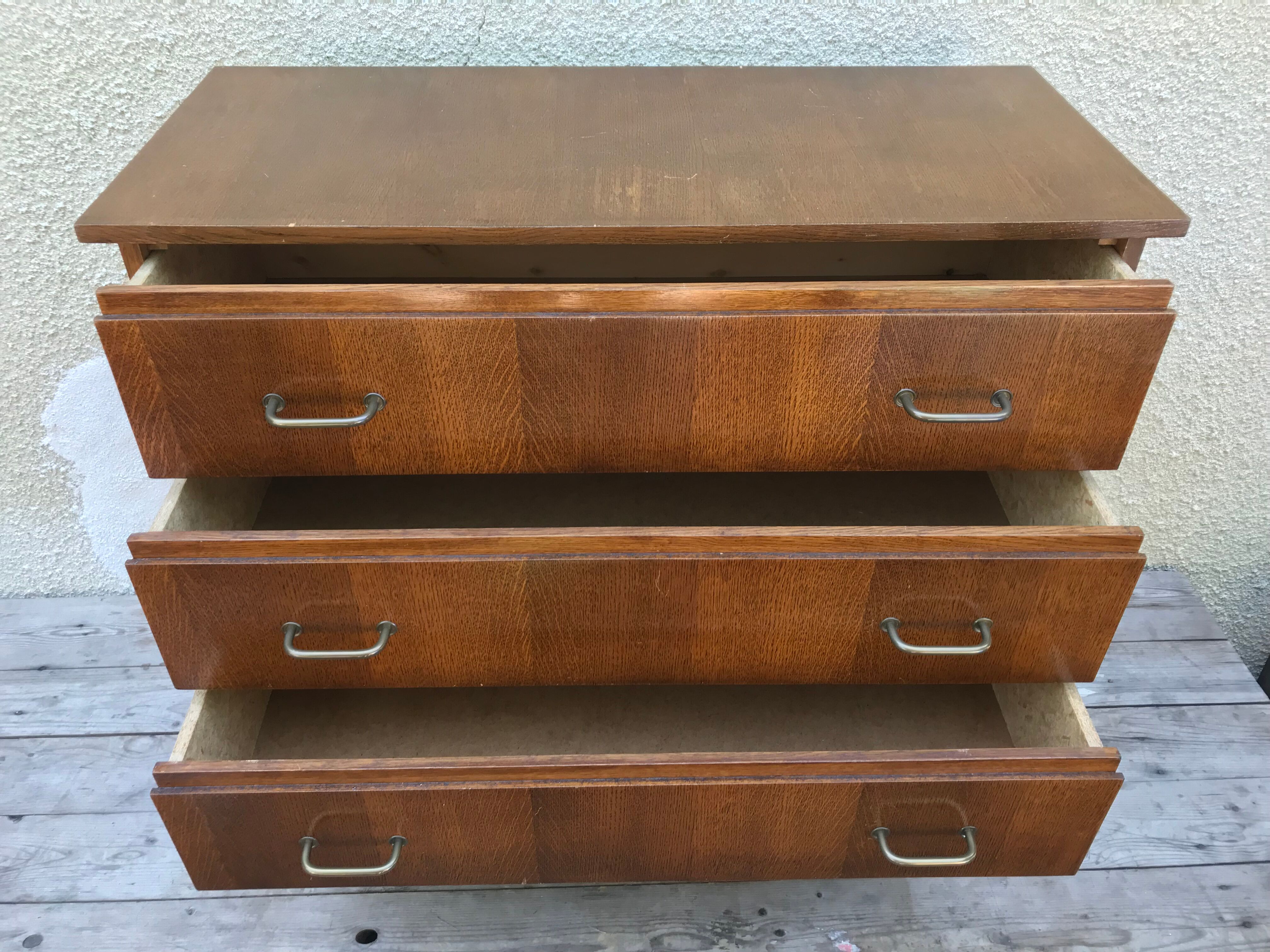 Chest of drawers wood feet compass 70