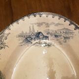 Oval dish in Iron Earth Emile Bourgeois