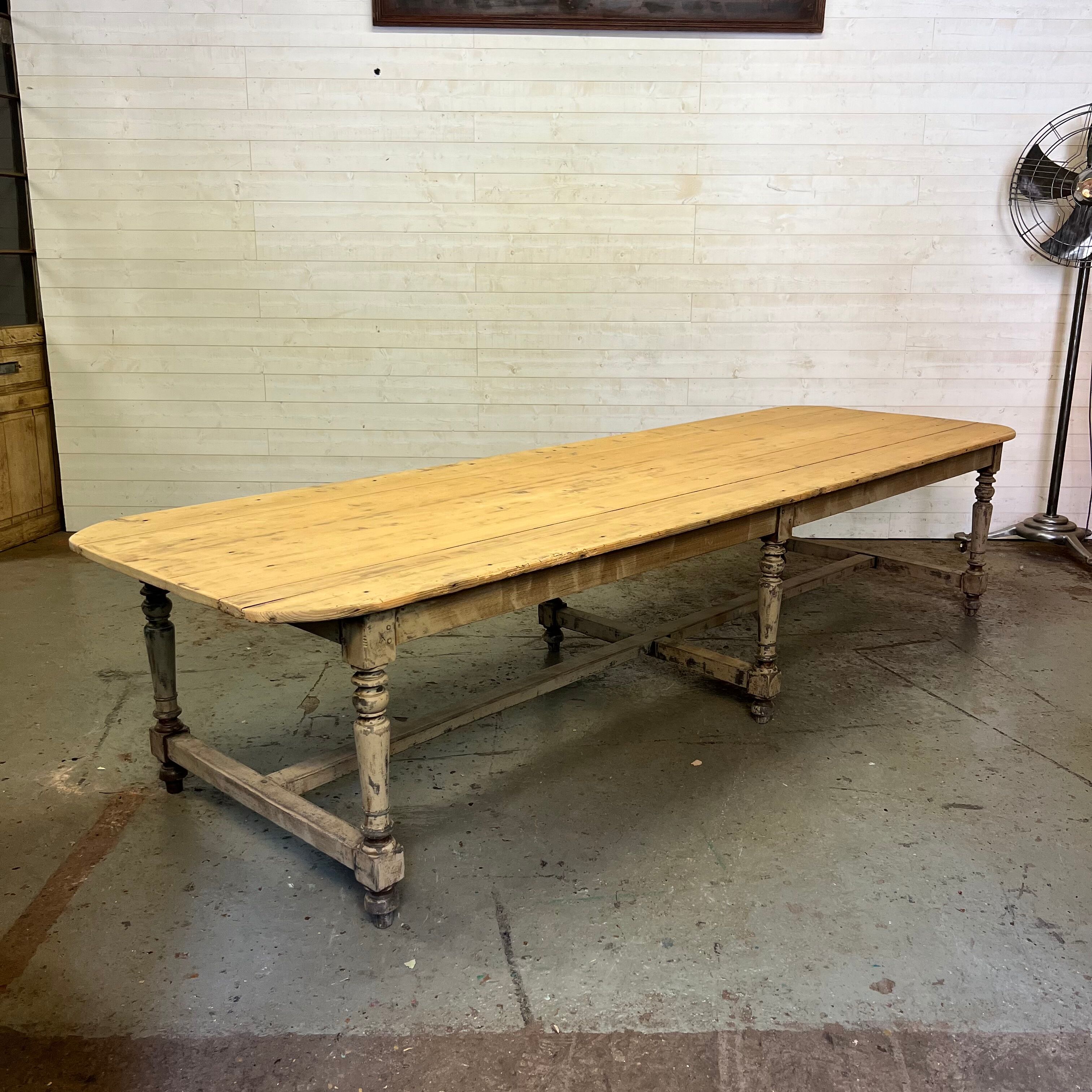 Table de ferme XXL patiné début XX e