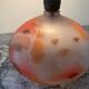 Vintage frosted glass lamp base