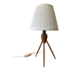 Lampe tripode en teck années 60