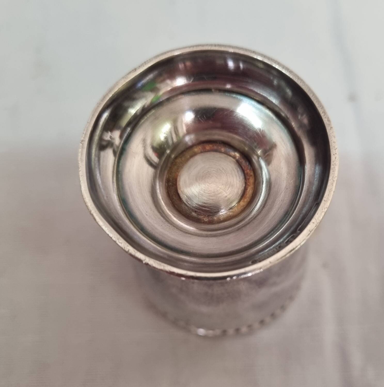 Christofle egg cup mid-20th century silver