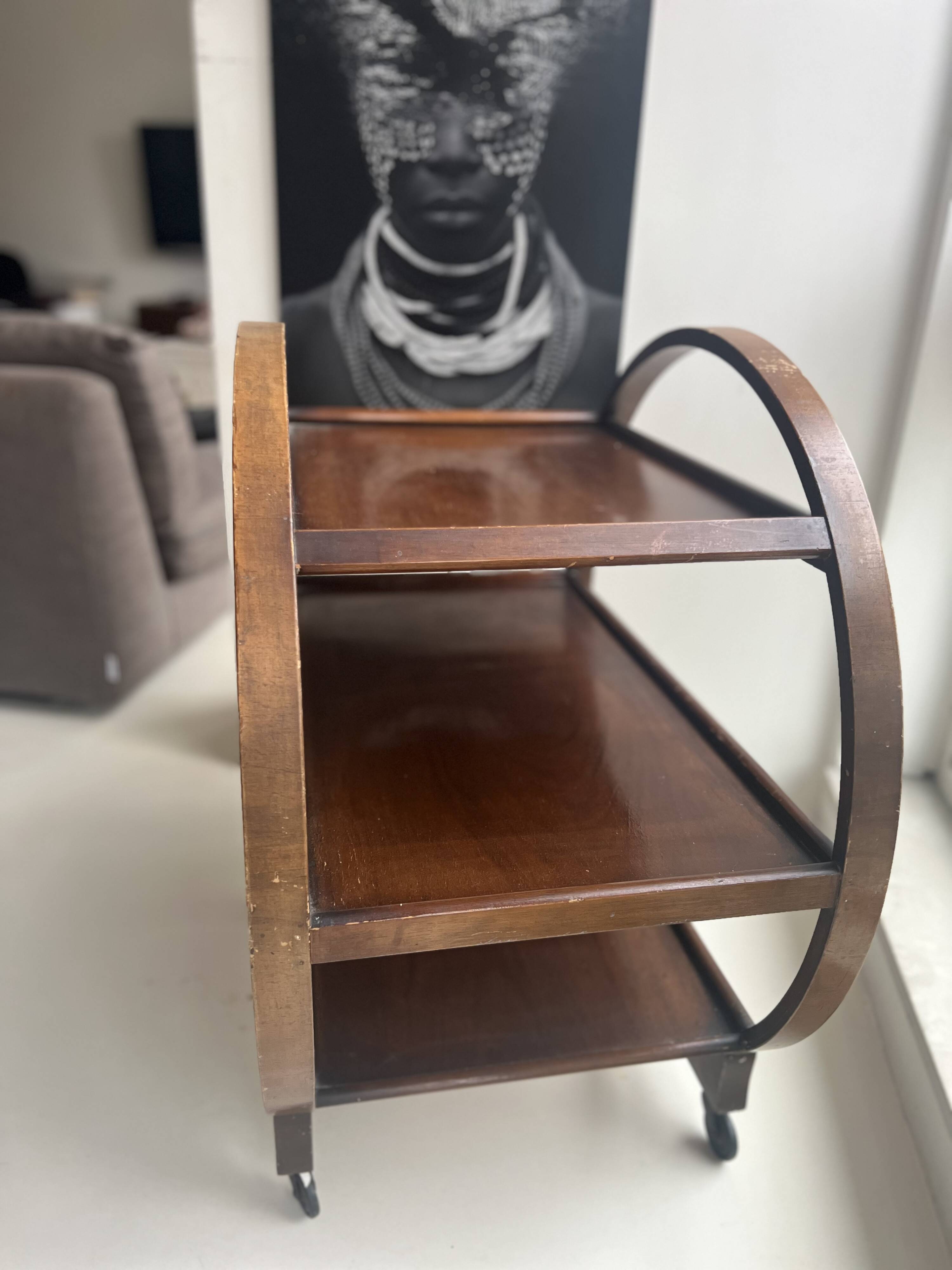 Art Deco serving trolley