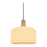 Large white opaline pendant light, Ivan Jakes design, 1960s