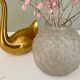 Vintage art deco vase in frosted glass