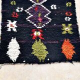 Vintage Moroccan Berber Boucherouite rug 205 x 87 cm (Perfect condition)