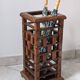 Vintage wooden umbrella stand