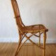 Chaise rotin vintage