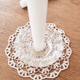 Glass candle holder