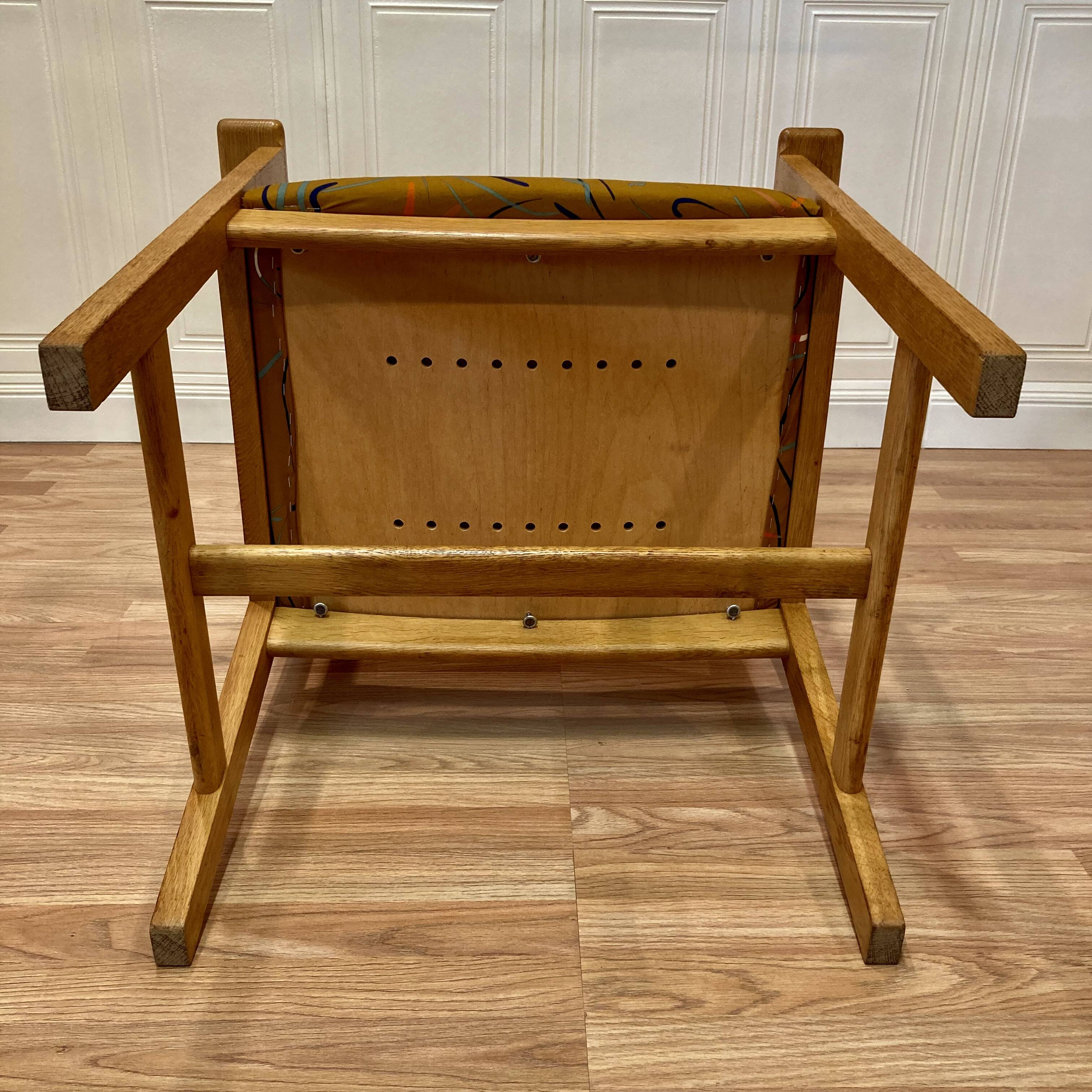 6 chairs stamped Hans Wegner "Scandinavian design" 1960.