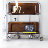 Foldable service on vintage wheels