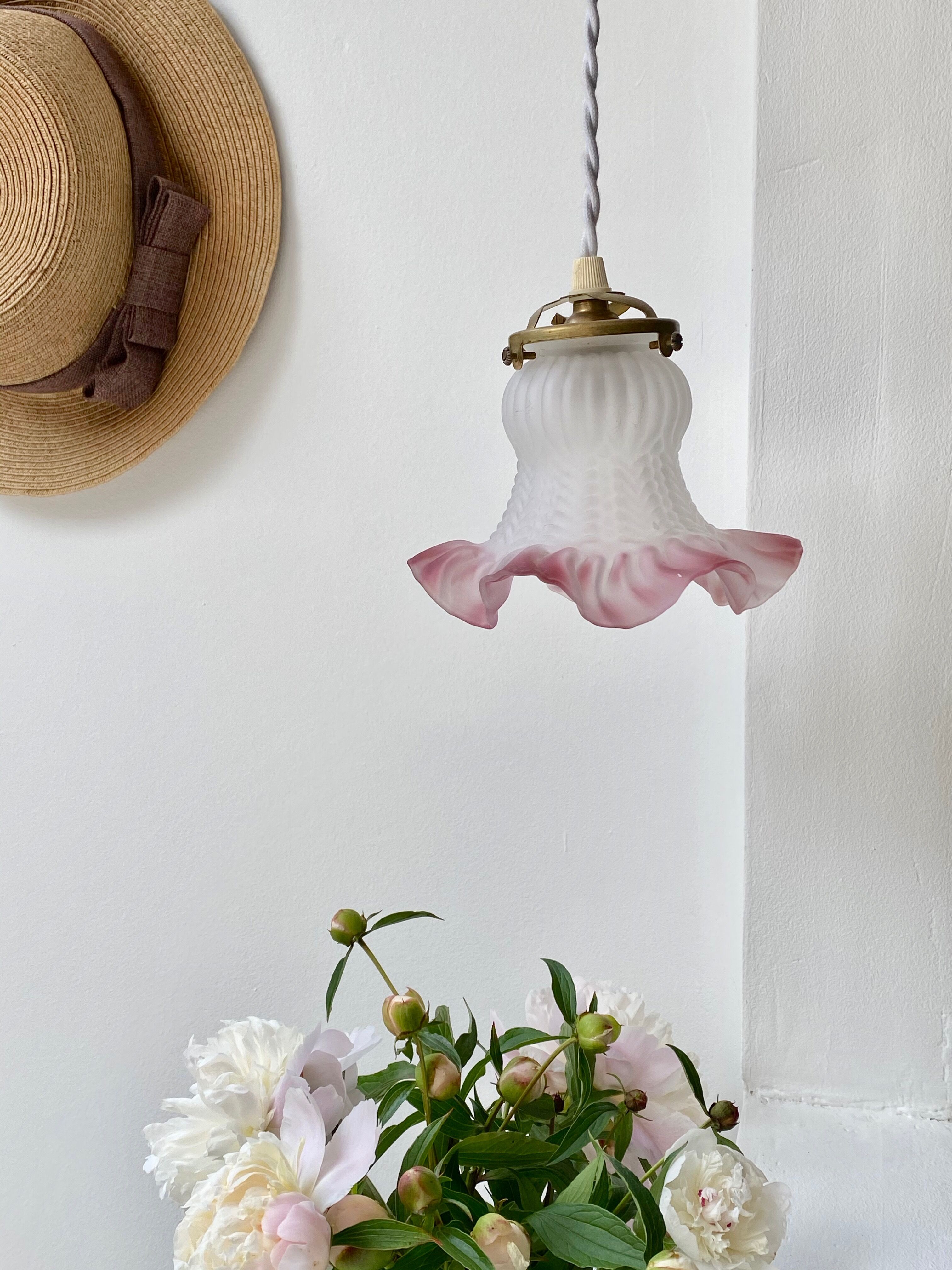 Suspension tulipe Art Deco