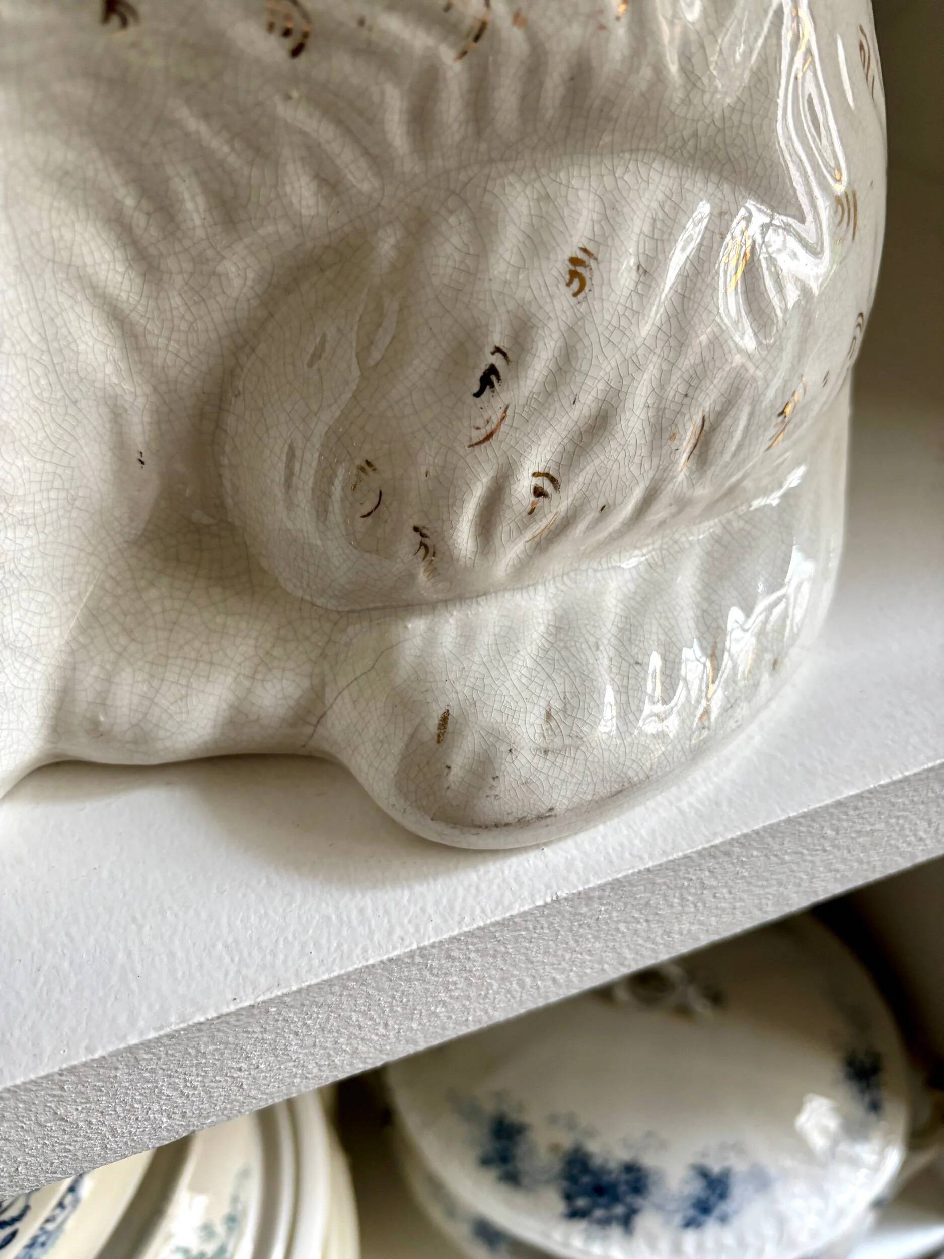Dog, Cavalier King Charles in Staffordshire earthenware no. 9, circa 1860