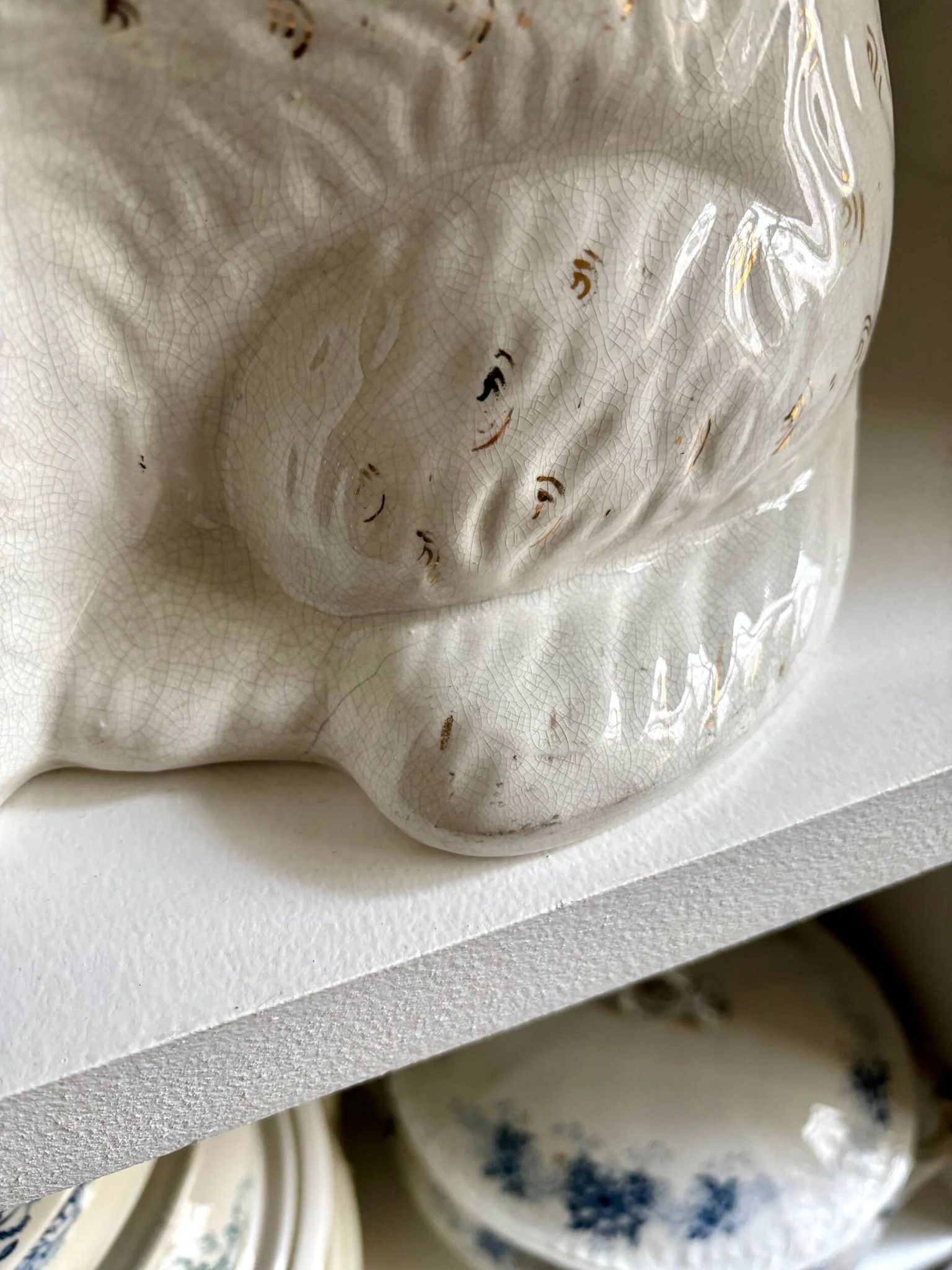 Dog, Cavalier King Charles in Staffordshire earthenware no. 9, circa 1860