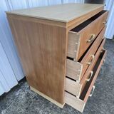 Art Deco style cherrywood chest of drawers, mid-20th century