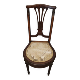 Ancienne Chaise Style Louis XVI Assise Cannée