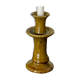 Tamegroute candlestick candlestick ocher yellow enamelled ceramic M H25cm