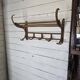 Old curved wooden coat rack