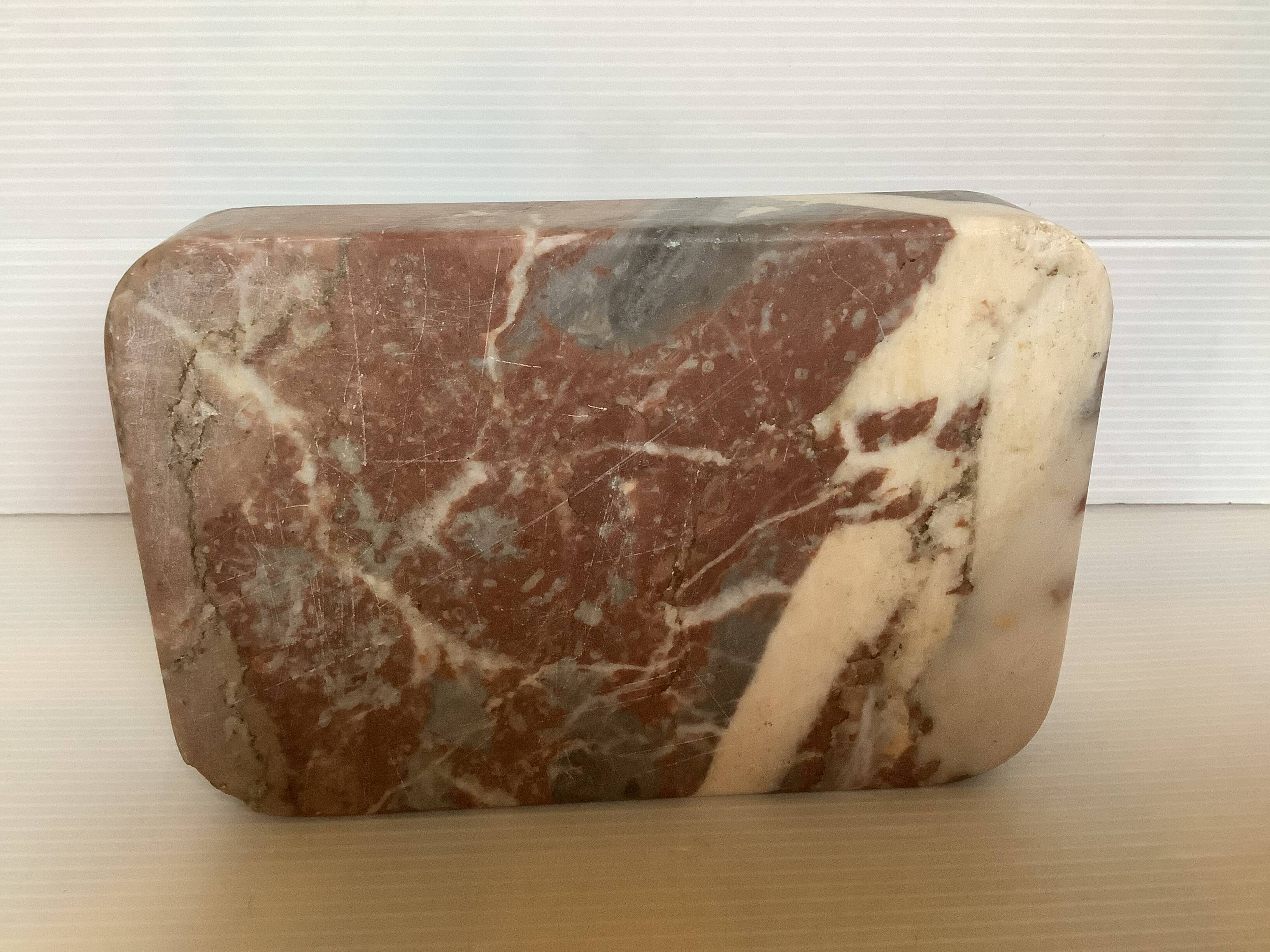 Empty marble ashtray pocket