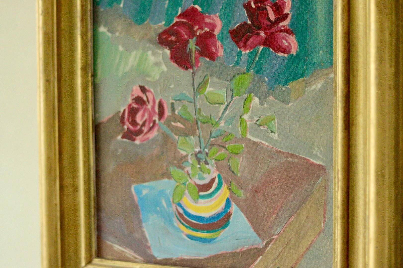 Flowers in vase by Olle Wilner