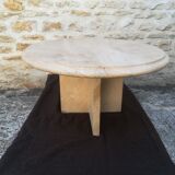 Natural travertine coffee table