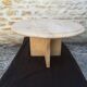 Natural travertine coffee table