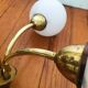 Glass and brass chandelier 50s/60s