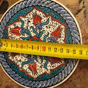 Trivet with tulip decoration - Vintage Turkish ceramic