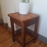 Wooden stool with chest