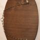Beveled mirror oval 50 years 60 x 34 cm