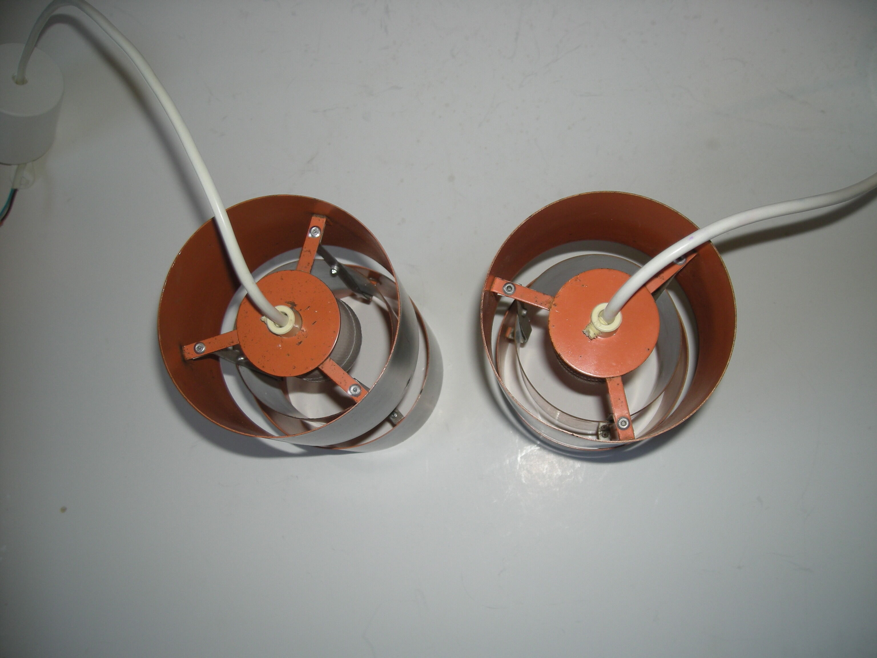 Pair of pendant lamps - Vesuv - Jo Hammerborg - Fog and Morup from the 60s - 70s