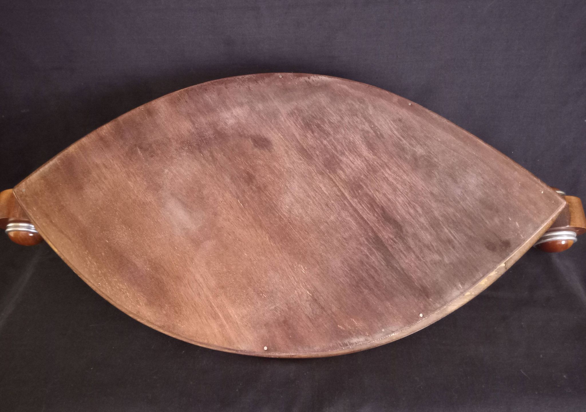Mirrored Art Deco style wooden serving tray, year 1930