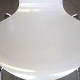 Set of 4 original grey Fritz Hansen butterfly chairs from 1984 Danish design