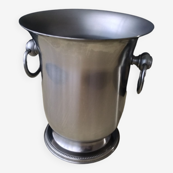 Champagne bucket in satin stainless steel