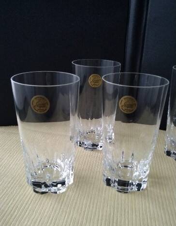 Set of 6 Cristal d'Arques Cheverny water or orangeade glasses