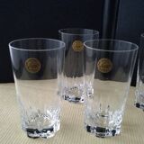Set of 6 Cristal d'Arques Cheverny water or orangeade glasses