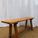 Solid oak bench