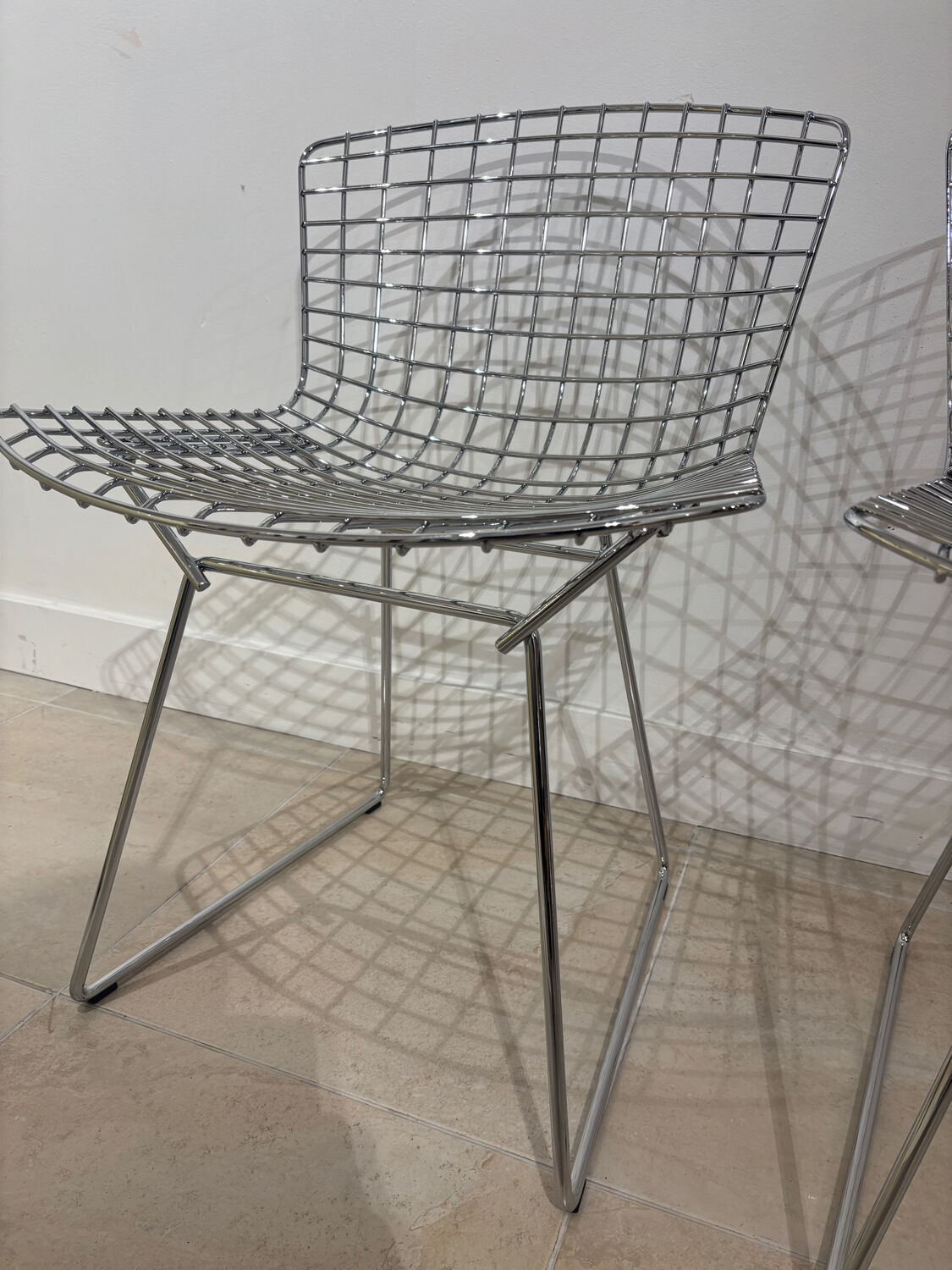 Set of 2 Bertoia chairs for Knoll